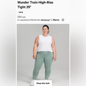 Lululemon Wunder Train 25”